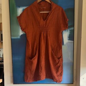Meo Meli Rust Tunic Top Dress